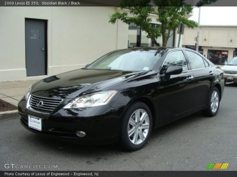 Obsidian Black / Black 2009 Lexus ES 350