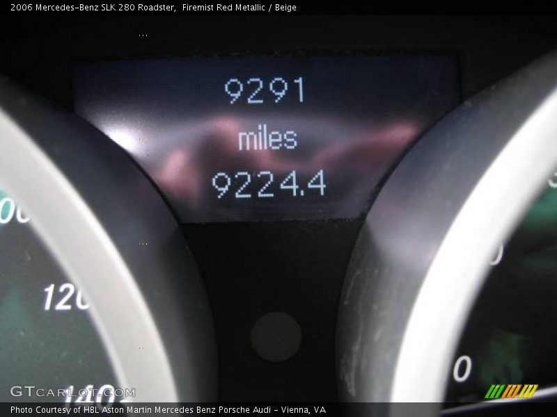 Firemist Red Metallic / Beige 2006 Mercedes-Benz SLK 280 Roadster