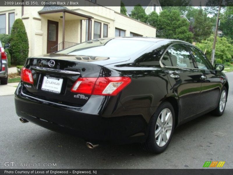 Obsidian Black / Black 2009 Lexus ES 350
