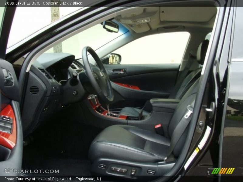 Obsidian Black / Black 2009 Lexus ES 350