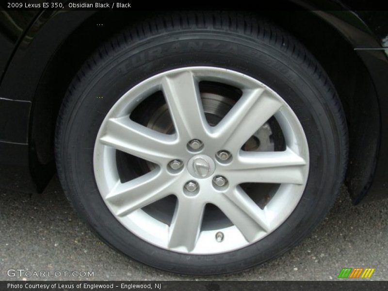 Obsidian Black / Black 2009 Lexus ES 350