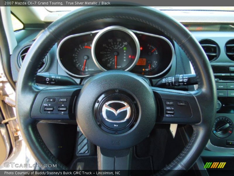 True Silver Metallic / Black 2007 Mazda CX-7 Grand Touring
