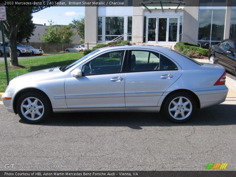 Brilliant Silver Metallic / Charcoal 2003 Mercedes-Benz C 240 Sedan