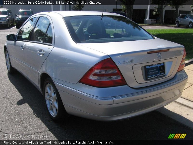 Brilliant Silver Metallic / Charcoal 2003 Mercedes-Benz C 240 Sedan