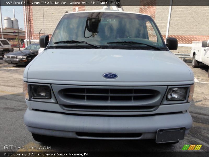 Oxford White / Medium Graphite 1997 Ford E Series Van E350 Bucket Van