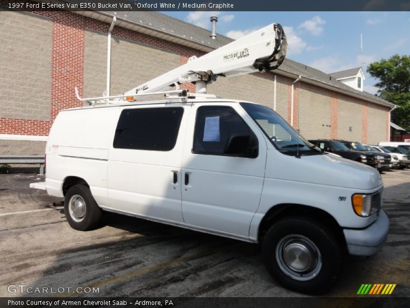 Oxford White / Medium Graphite 1997 Ford E Series Van E350 Bucket Van
