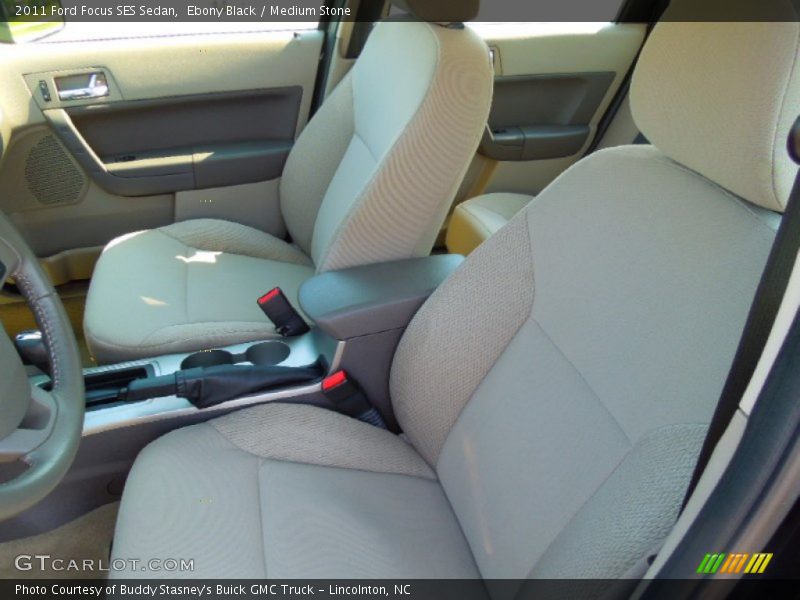 Ebony Black / Medium Stone 2011 Ford Focus SES Sedan
