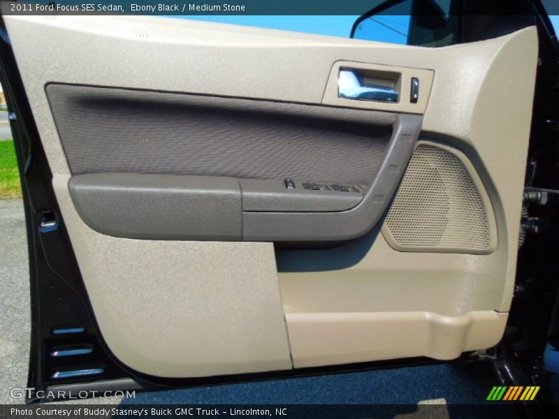 Ebony Black / Medium Stone 2011 Ford Focus SES Sedan
