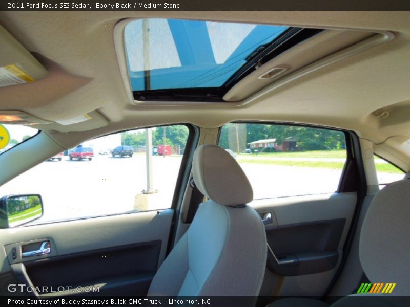 Ebony Black / Medium Stone 2011 Ford Focus SES Sedan