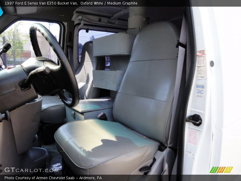 Oxford White / Medium Graphite 1997 Ford E Series Van E350 Bucket Van