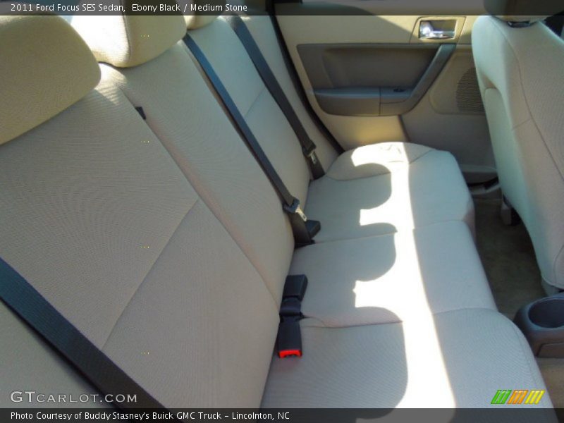 Ebony Black / Medium Stone 2011 Ford Focus SES Sedan
