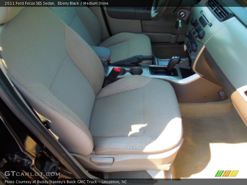 Ebony Black / Medium Stone 2011 Ford Focus SES Sedan