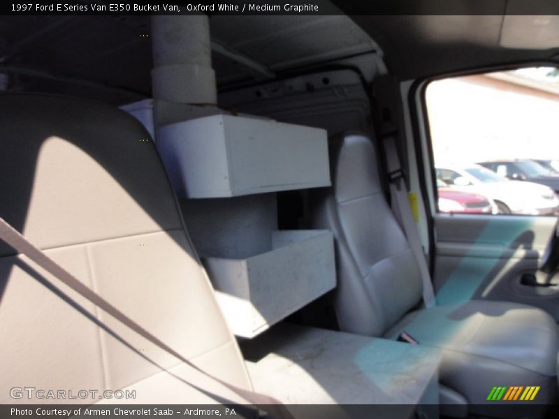 Oxford White / Medium Graphite 1997 Ford E Series Van E350 Bucket Van