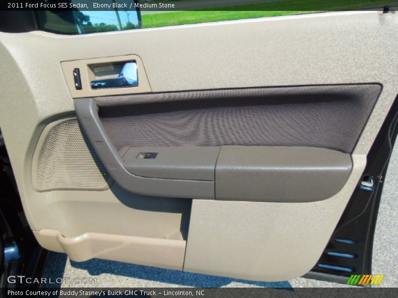 Ebony Black / Medium Stone 2011 Ford Focus SES Sedan
