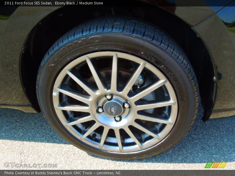 Ebony Black / Medium Stone 2011 Ford Focus SES Sedan