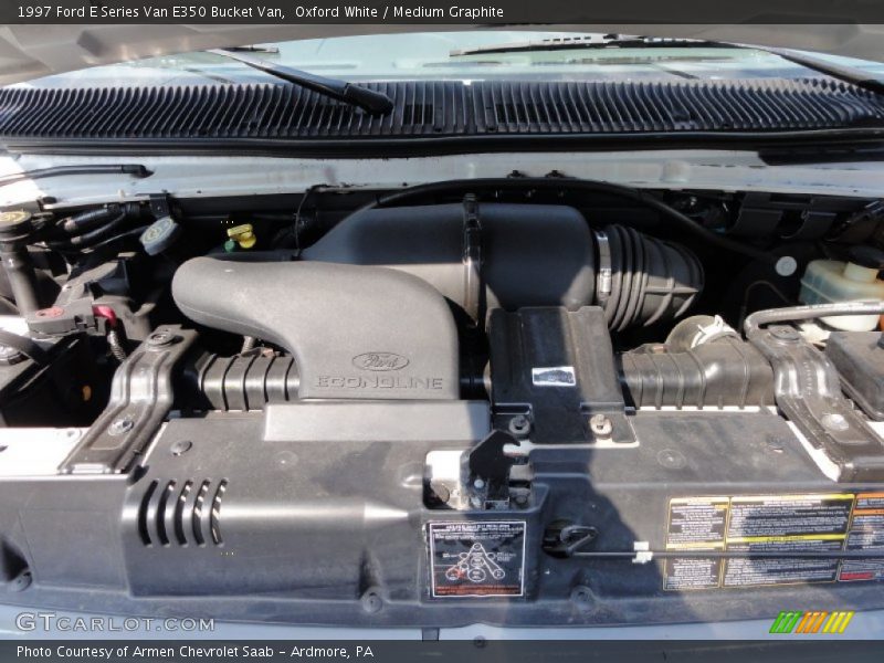 Oxford White / Medium Graphite 1997 Ford E Series Van E350 Bucket Van