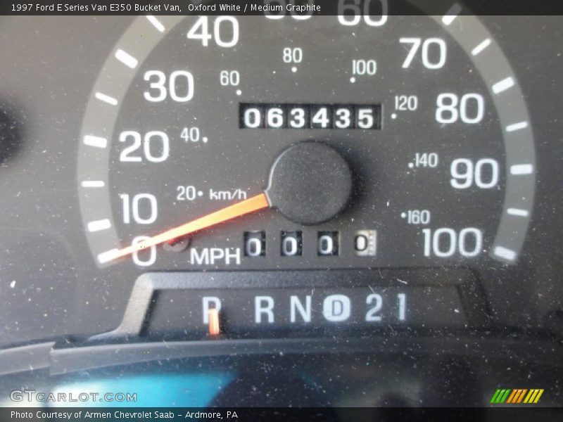 Oxford White / Medium Graphite 1997 Ford E Series Van E350 Bucket Van