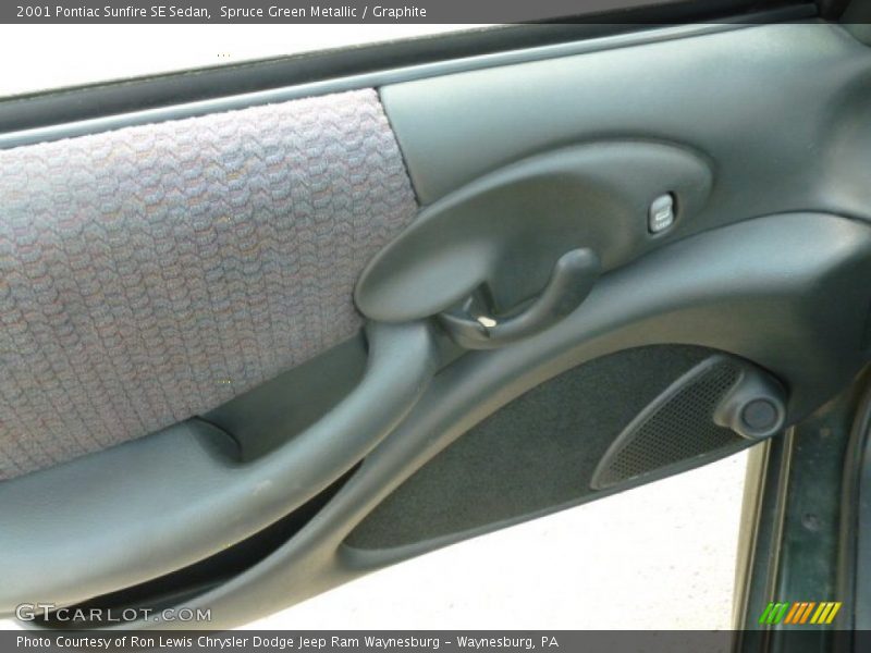 Spruce Green Metallic / Graphite 2001 Pontiac Sunfire SE Sedan