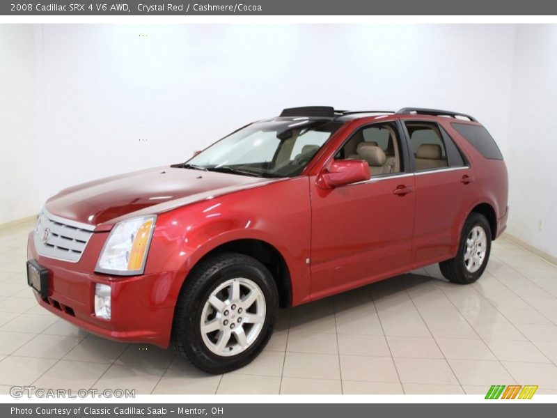 Crystal Red / Cashmere/Cocoa 2008 Cadillac SRX 4 V6 AWD