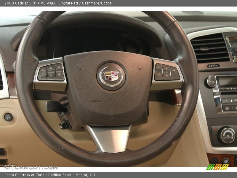 Crystal Red / Cashmere/Cocoa 2008 Cadillac SRX 4 V6 AWD