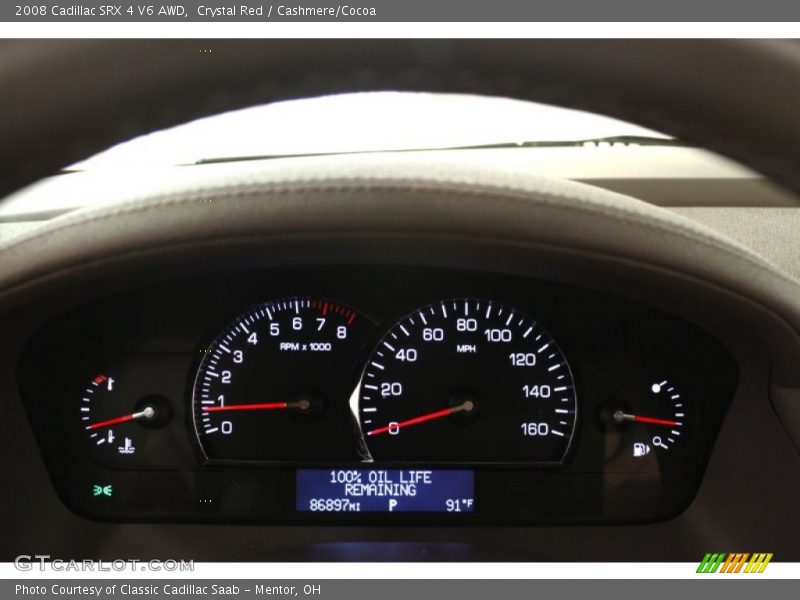 Crystal Red / Cashmere/Cocoa 2008 Cadillac SRX 4 V6 AWD