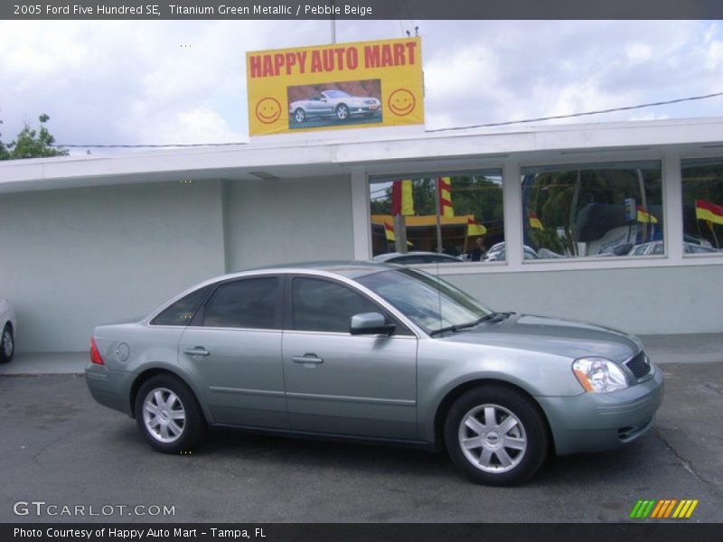Titanium Green Metallic / Pebble Beige 2005 Ford Five Hundred SE
