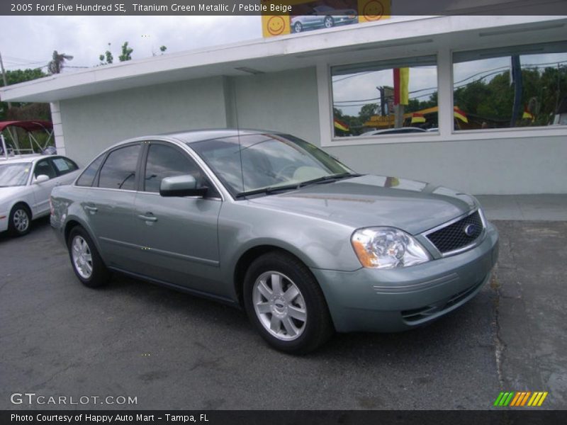 Titanium Green Metallic / Pebble Beige 2005 Ford Five Hundred SE