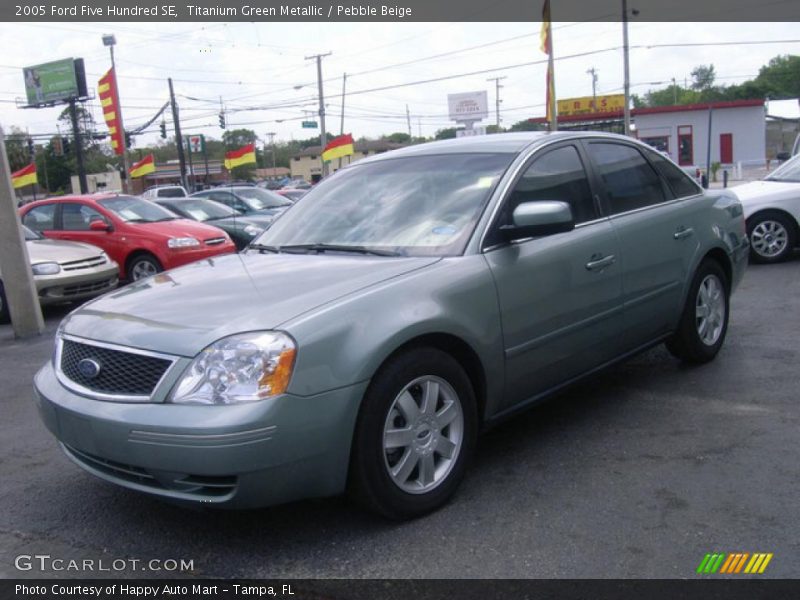 Titanium Green Metallic / Pebble Beige 2005 Ford Five Hundred SE