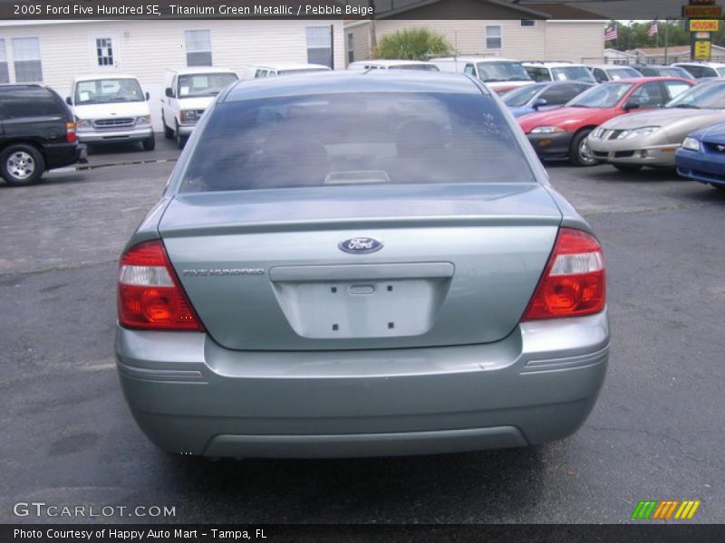 Titanium Green Metallic / Pebble Beige 2005 Ford Five Hundred SE