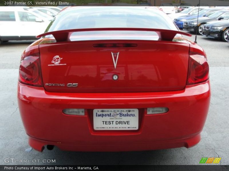 Victory Red / Ebony 2007 Pontiac G5