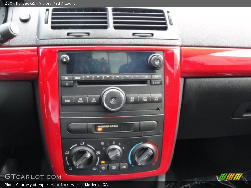 Victory Red / Ebony 2007 Pontiac G5