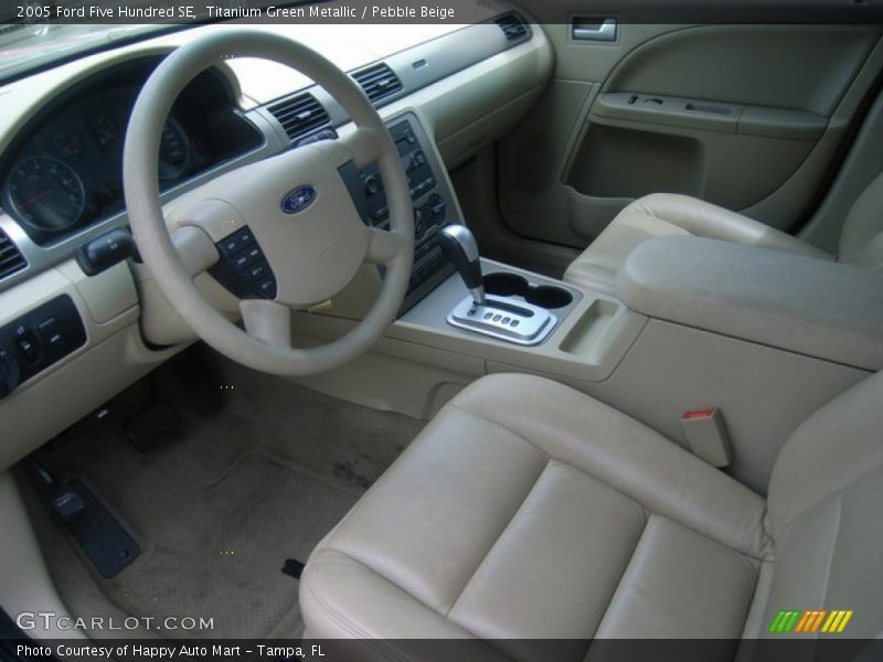Titanium Green Metallic / Pebble Beige 2005 Ford Five Hundred SE
