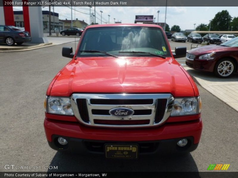 Torch Red / Medium Dark Flint 2008 Ford Ranger XLT SuperCab 4x4