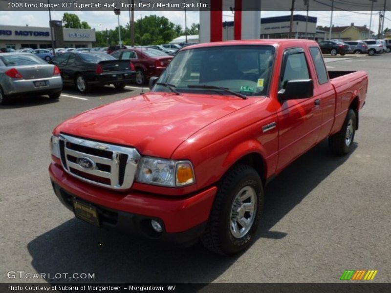 Torch Red / Medium Dark Flint 2008 Ford Ranger XLT SuperCab 4x4