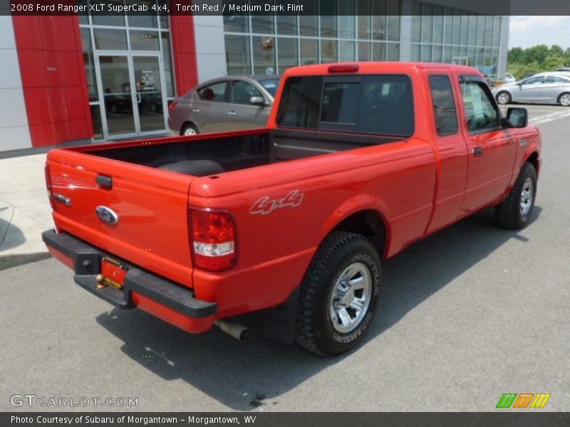 Torch Red / Medium Dark Flint 2008 Ford Ranger XLT SuperCab 4x4