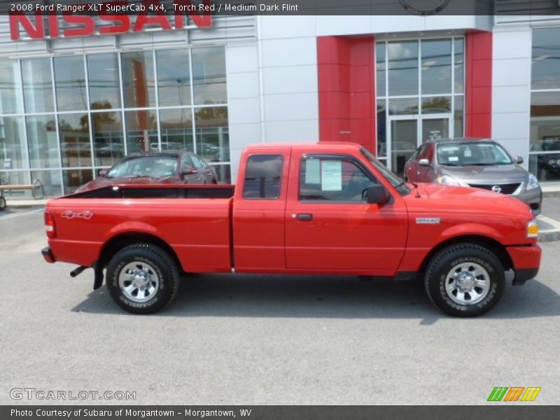 Torch Red / Medium Dark Flint 2008 Ford Ranger XLT SuperCab 4x4