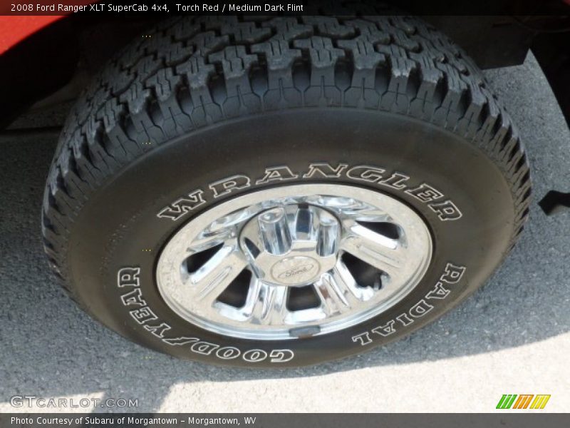 Torch Red / Medium Dark Flint 2008 Ford Ranger XLT SuperCab 4x4
