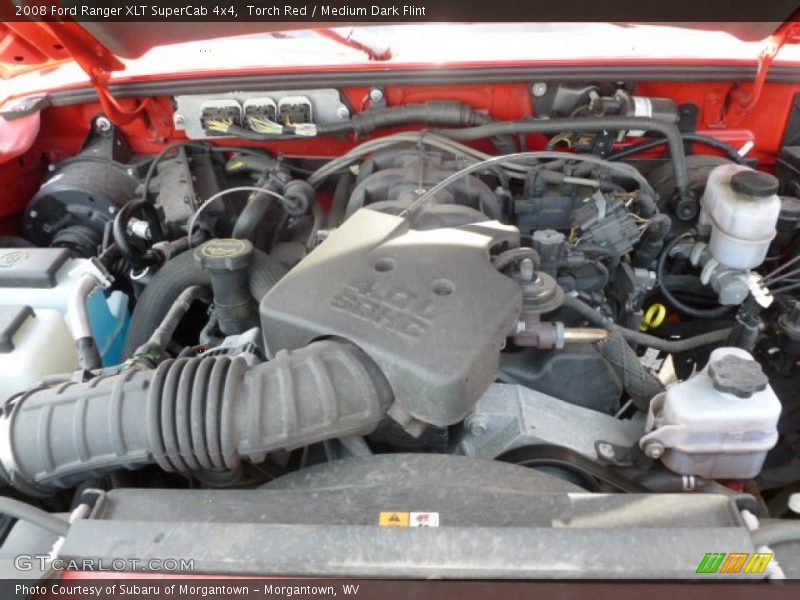 Torch Red / Medium Dark Flint 2008 Ford Ranger XLT SuperCab 4x4
