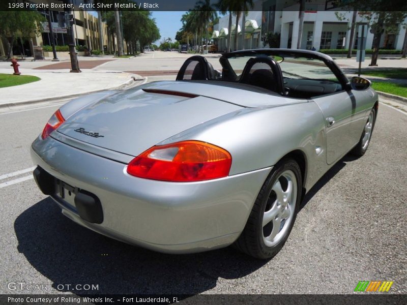 Arctic Silver Metallic / Black 1998 Porsche Boxster