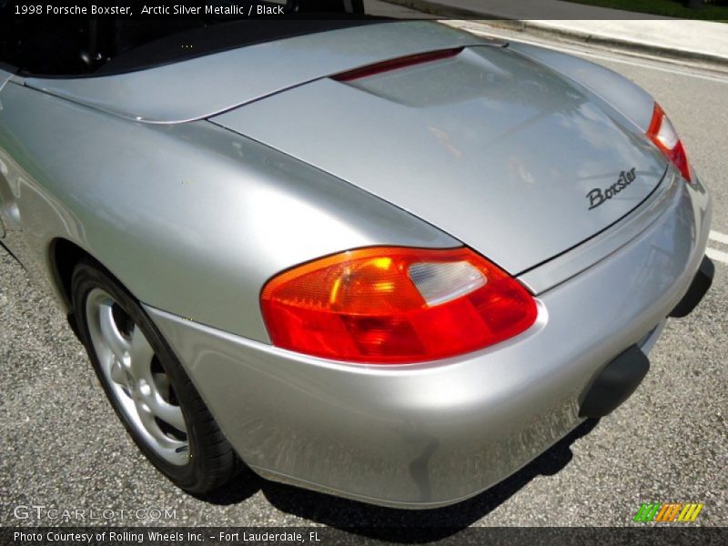 Arctic Silver Metallic / Black 1998 Porsche Boxster
