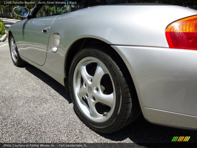 Arctic Silver Metallic / Black 1998 Porsche Boxster