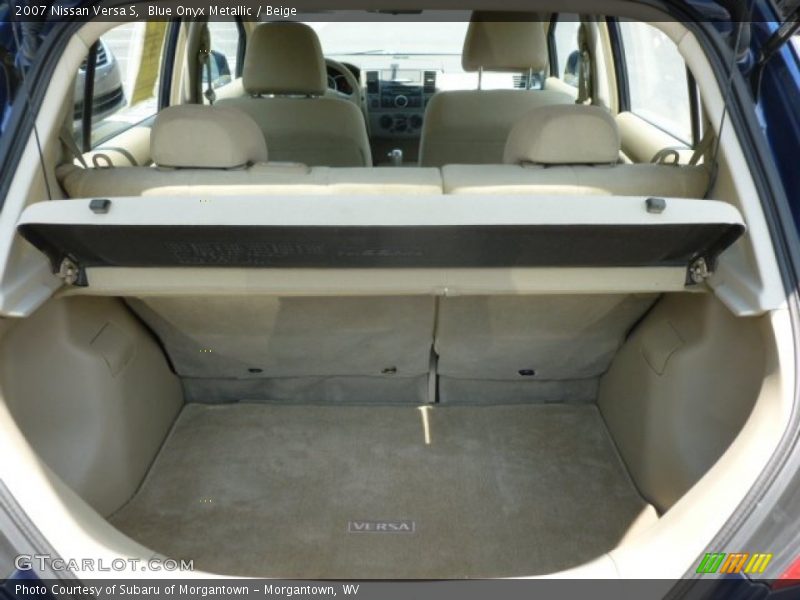 Blue Onyx Metallic / Beige 2007 Nissan Versa S