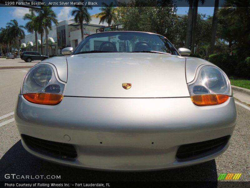 Arctic Silver Metallic / Black 1998 Porsche Boxster