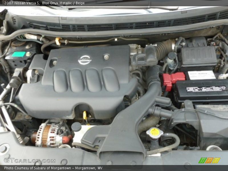 Blue Onyx Metallic / Beige 2007 Nissan Versa S