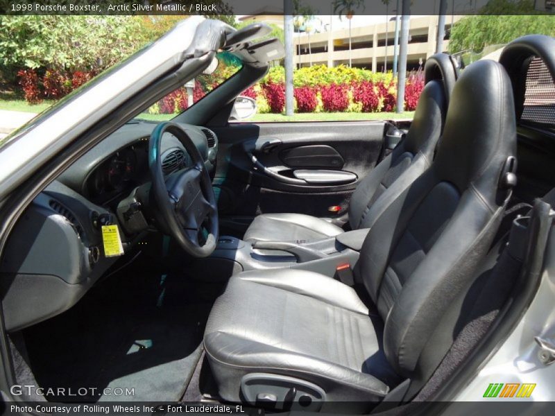 Arctic Silver Metallic / Black 1998 Porsche Boxster