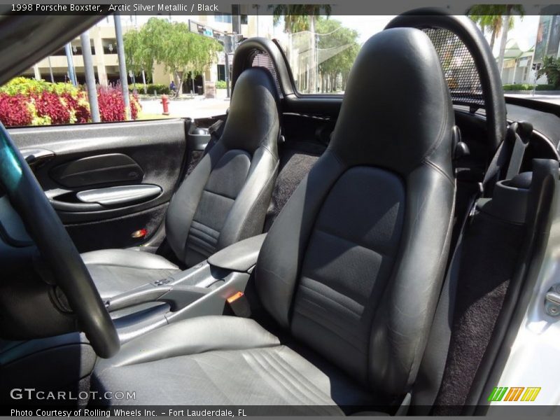 Arctic Silver Metallic / Black 1998 Porsche Boxster