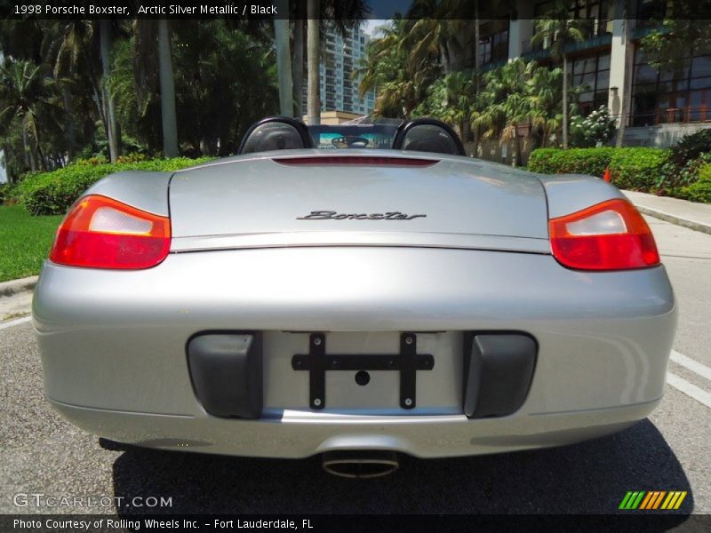 Arctic Silver Metallic / Black 1998 Porsche Boxster