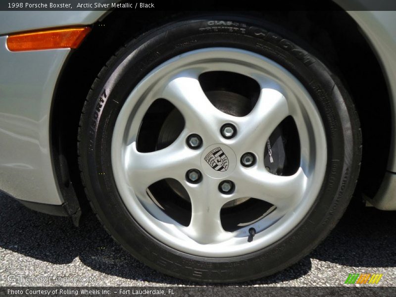 Arctic Silver Metallic / Black 1998 Porsche Boxster