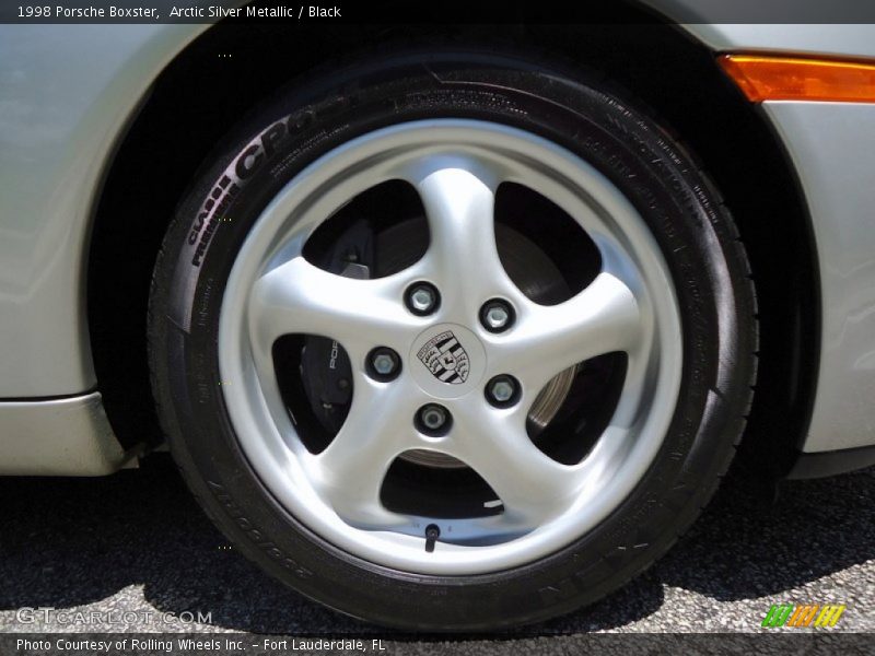 Arctic Silver Metallic / Black 1998 Porsche Boxster