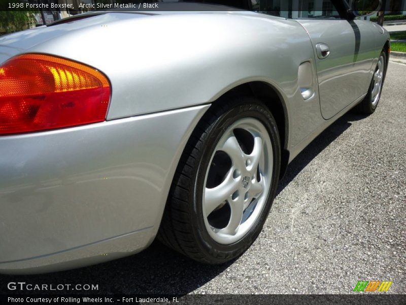 Arctic Silver Metallic / Black 1998 Porsche Boxster